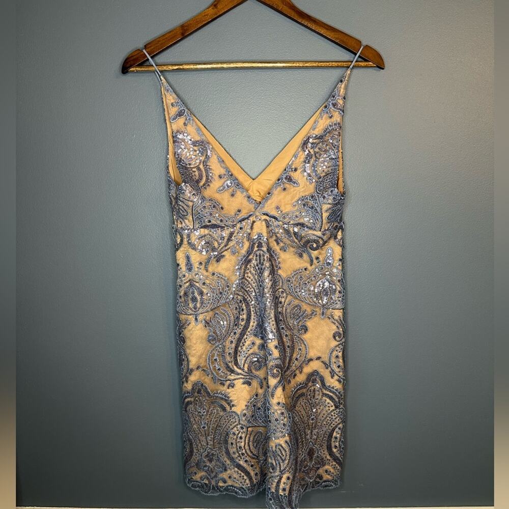 NEW free people lace and sequin slip dress - Picture 2 of 3